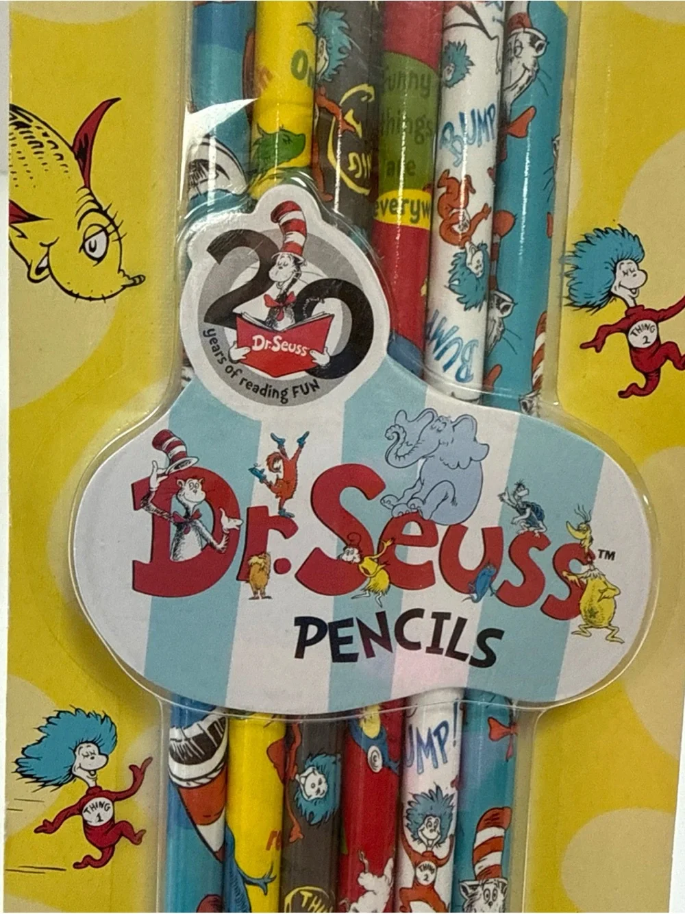 Dr. Seuss Pencils 6 Count Pack HB #2 Raymond Geddes 2016 sealed new